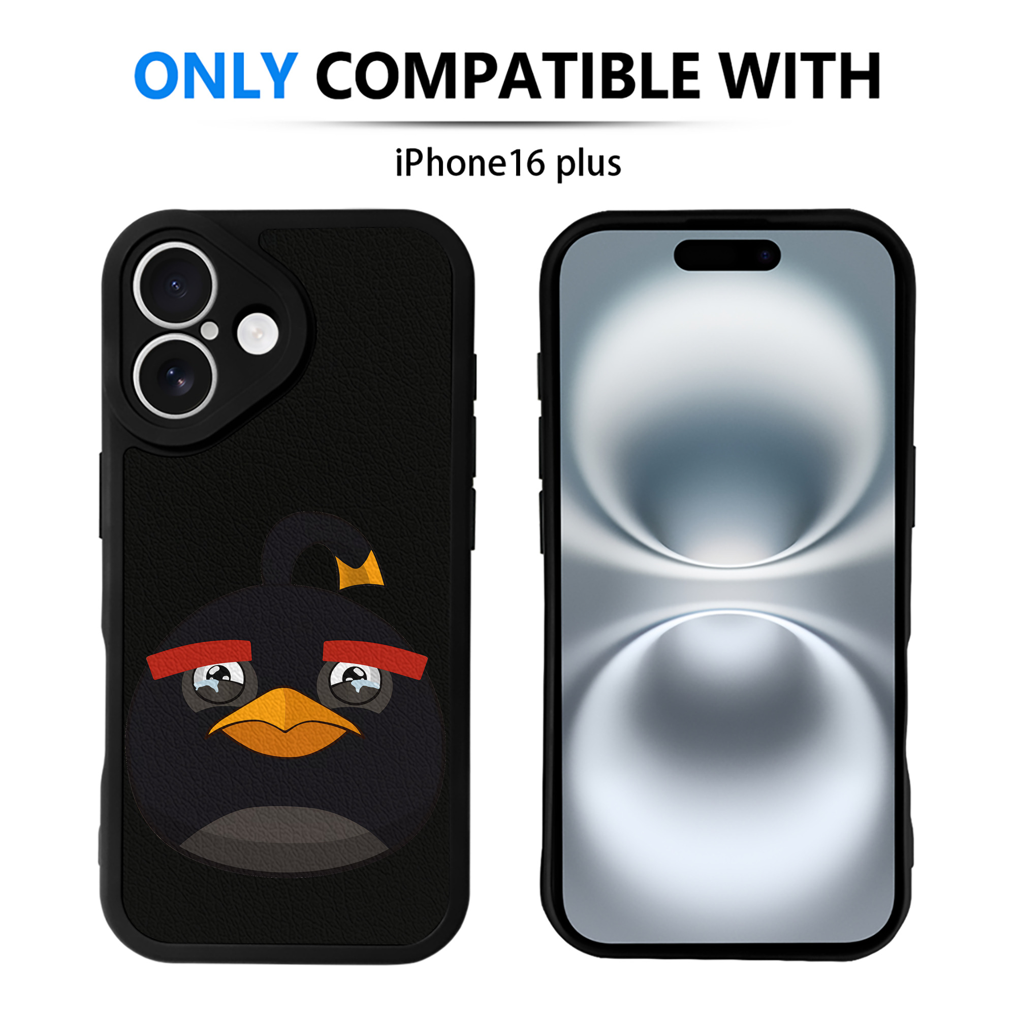 （画像用） Angry Birds アングリーバード 【iPhone 16シリーズ対応】シリコンスマホケース（レザー調） 材質：シリコン